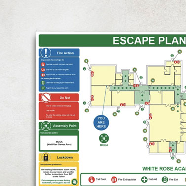 Fire Escape Plans | BS ISO 23601:2009 Compliant | QDOS